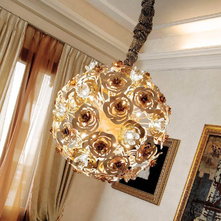 Подвесной светильник Masca Vie en Rose 1839/SF Bianco oro / Glass 525