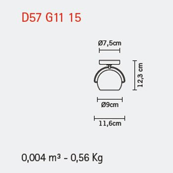Спот (точечный светильник) Fabbian Beluga Steel D57 G11 15