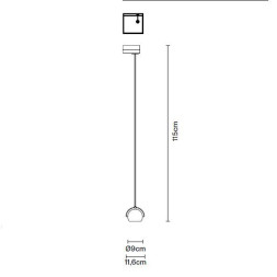 Трековый светильник Fabbian Beluga Colour D57 J05 31