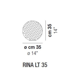 Настольная лампа Vistosi Rina LT 35 E27 BC/MU NI