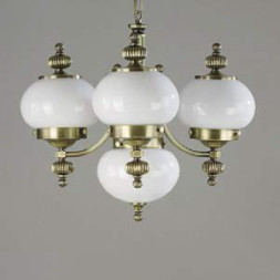 Люстра Orion LU 1319/3+1 Patina/328 opal glanzend