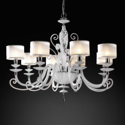 Люстра Euroluce Alicante L8 silver White SHADE