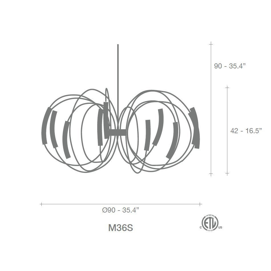 Люстра Terzani Hook M36S E7 A9
