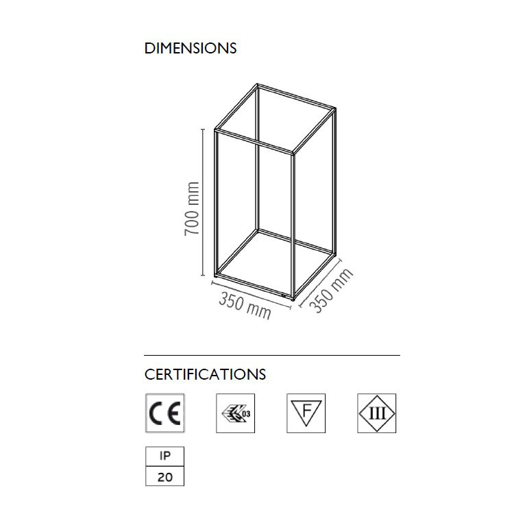 Напольный светильник Flos Ipnos Black anodized F3120030