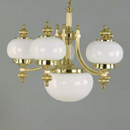 Люстра Orion LU 1319/5+1 MS/328/329 opal glanzend