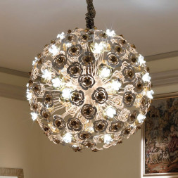 Подвесной светильник Masca Vie en Rose 1839/SFG Bianco oro / Glass 525