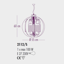 Подвесной светильник Bellart Diamante 2112/S 17/Transparent