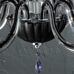 Люстра Euroluce Venice Superlux L8 silver black blue violet