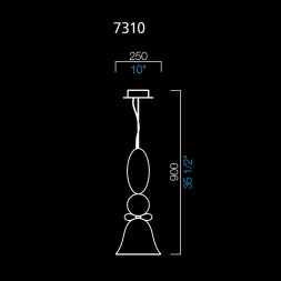 Подвесной светильник Barovier&amp;Toso Perseus 7310/WS