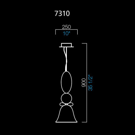 Подвесной светильник Barovier&amp;Toso Perseus 7310/WS