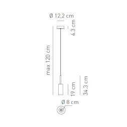 Подвесной светильник Axo Light Spillray SP SPILL P SPSPILLPBRCR12V