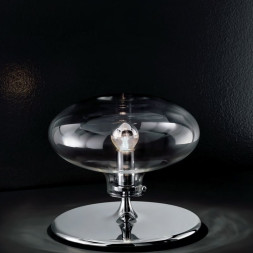 Настольная лампа IDL Moira 366/1LG chrome + CRISTALLO