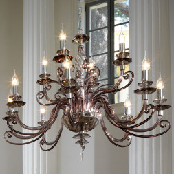 Люстра Euroluce Alicante L8+4 silver Fume