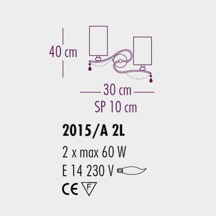 Бра Bellart Delhia 2015/A2L 08/P06