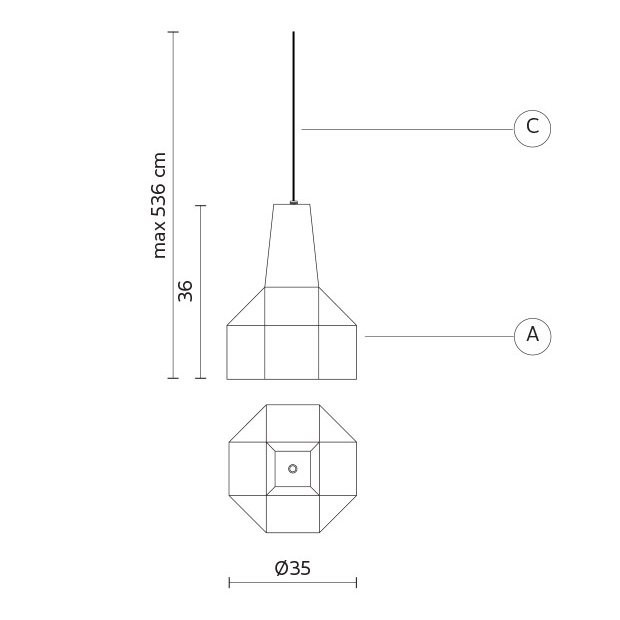 Уличный подвесной светильник Karman Settenani collection SE683N3-EXT