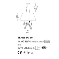 Подвесной светильник Evi Style Tears SO60 ES0121SO22NEAL