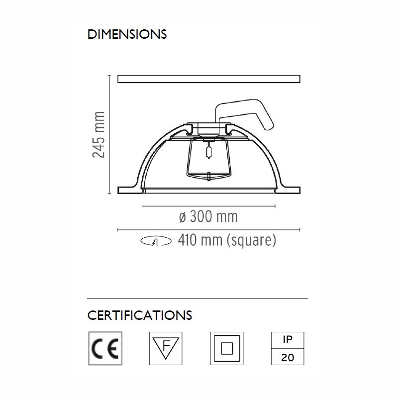 Встраиваемый светильник Flos Skygarden Recessed GY6,35 F6430009