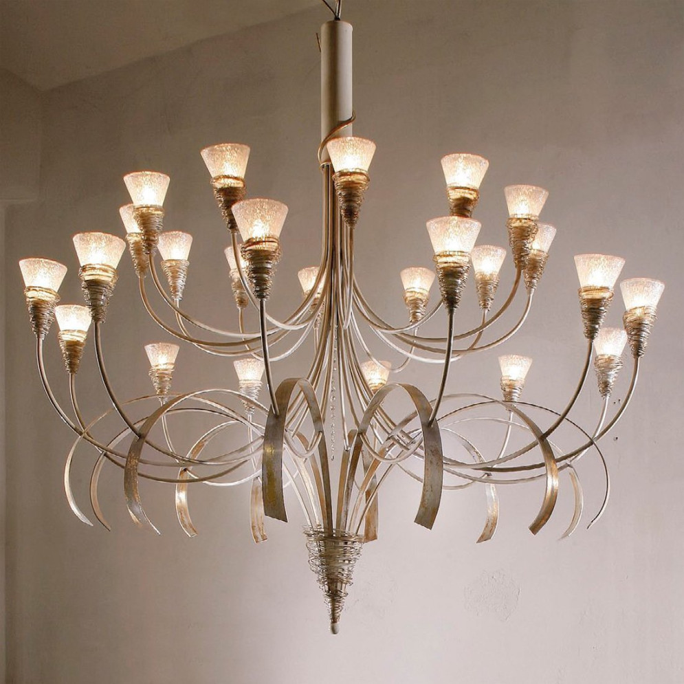 Люстра Masca Siberia 1818/24 Bianco oro / Glass 498