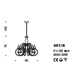 Люстра IDL Deco 461/6 chrome