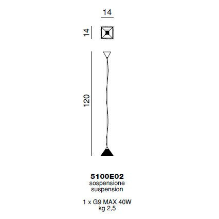 Подвесной светильник Beby Group Crystal sand 5100E02 Chrome