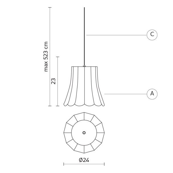 Уличный подвесной светильник Karman Settenani collection SE685N5-EXT