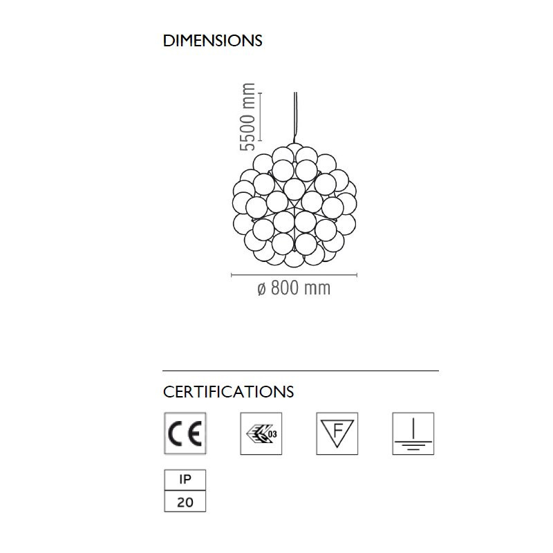 Подвесной светильник Flos Taraxacum 88 S1 F7430000