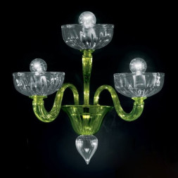 Бра Vetri Lamp 925/A3 Verde oliva/Cristallo
