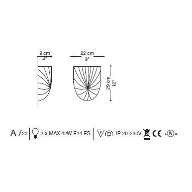 Настенный светильник La Murrina Graffio A QD-3S