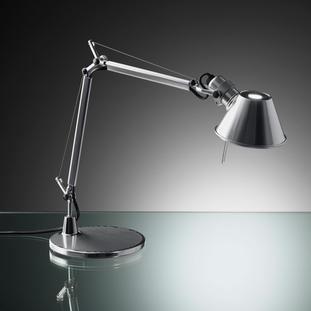 Настольная лампа Artemide Tolomeo mini led alluminio A005600 + A008600