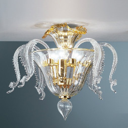 Потолочный светильник Vetri Lamp 91/PL Cristallo/Oro