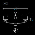 Люстра Barovier&amp;Toso Saint Germain 7063/OO/NO