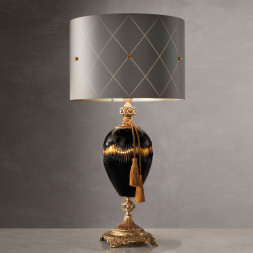 Настольная лампа Euroluce Penelope LG1 Satin gold Blue/amber