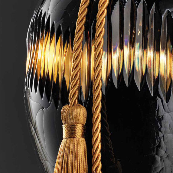 Настольная лампа Euroluce Penelope LG1 Satin gold Blue/amber