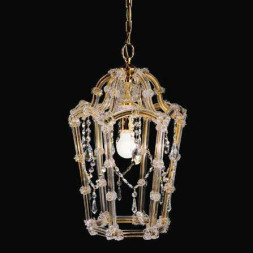 Подвесной светильник Beby Group Novecento 480/1 Light gold CUT CRYSTAL