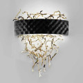 Настенный светильник IDL Groovy 463/1A Black leaf / Light gold
