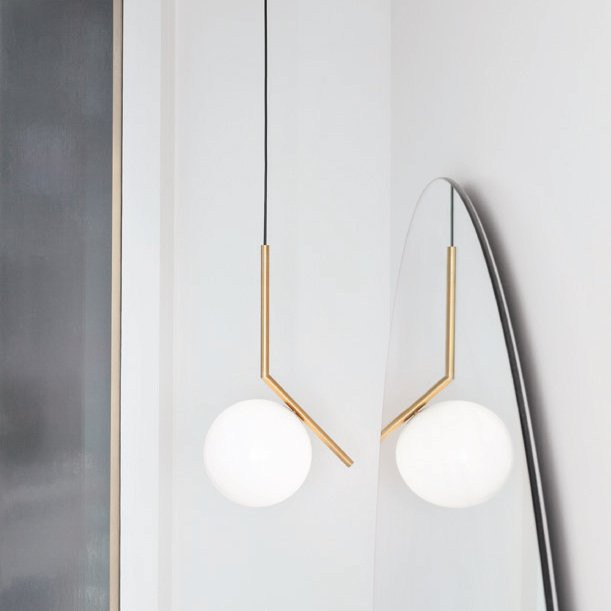 Подвесной светильник Flos IC Lights S1 Brushed brass F3175059