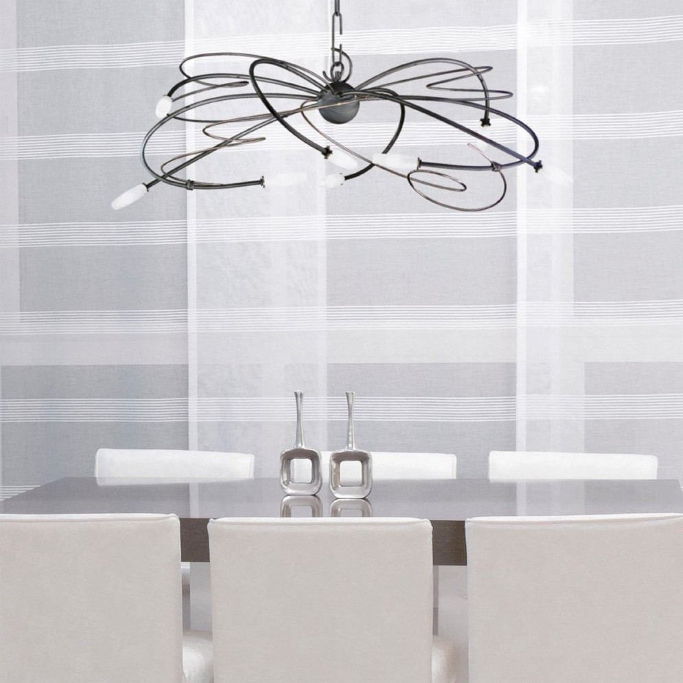 Люстра Masca Miss Irony 1681/8 Ardesia nichel / Glass 347