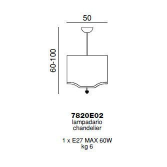 Подвесной светильник Beby Group Pure 7820E02 Chrome Silver Grey 041 - champagne