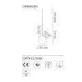 Подвесной светильник Flos IC Lights S2 Chrome F3176057