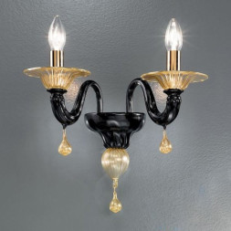 Бра Vetri Lamp 927/A2 Nero/Oro 24Kt