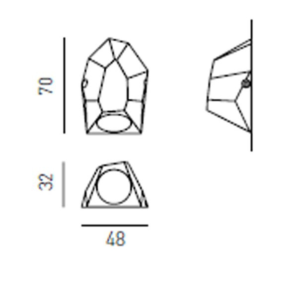 Настенный светильник Axo light Asperitas WALL LAMP 304 05