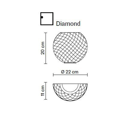 Настенный светильник Fabbian Diamond D82 D99 00