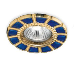 Встраиваемый спот (точечный светильник) Renzo Del Ventisette FA 14395/1 DEC. OL BLUE