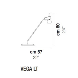 Настольная лампа Vistosi Vega LT ALO MC/1 BC