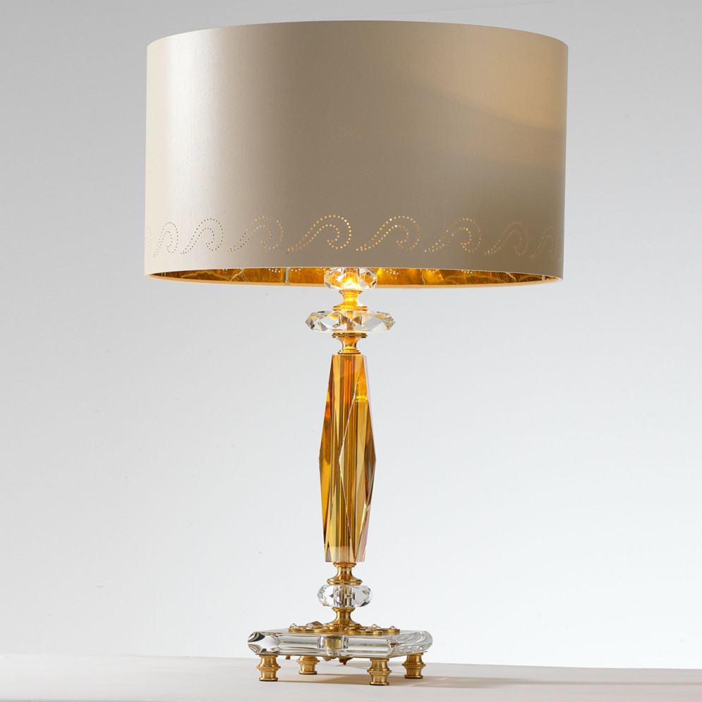 Настольная лампа Euroluce Perseo LG1 Gold Amber