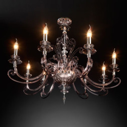 Потолочная люстра Euroluce Alicante S8 silver Fume