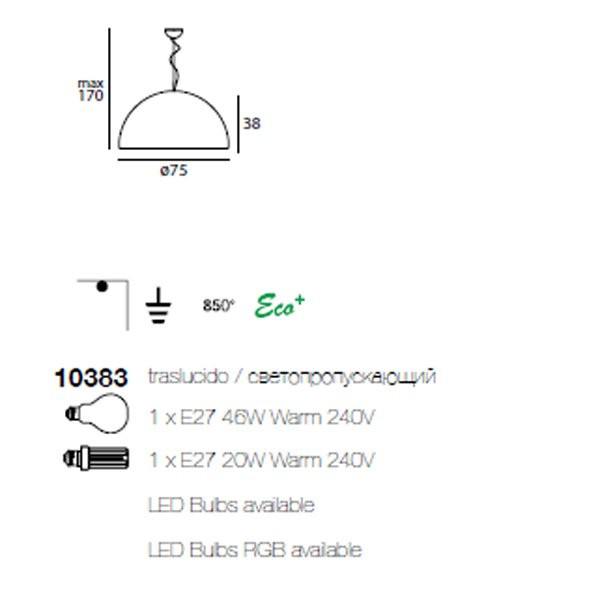 Подвесной светильник Linea Light Ohps! 10383
