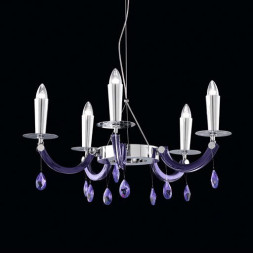 Люстра Beby Group Privilege 0240B01 Chrome Blue Greece SW Blu Violet