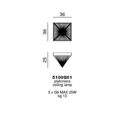 Потолочный светильник Beby Group Crystal sand 5100Q01 Chrome