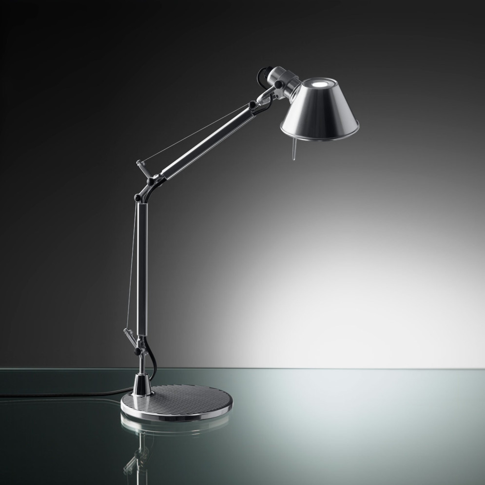 Настольная лампа Artemide Tolomeo mini table halo alluminio A005910 + A008600